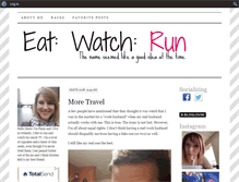 Tablet Screenshot of eatwatchrun.com